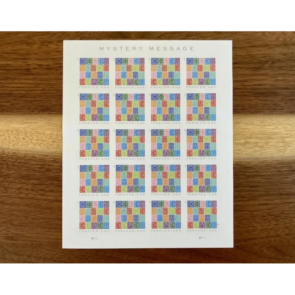 (2021) USPS Mystery Message Forever Postage Stamps