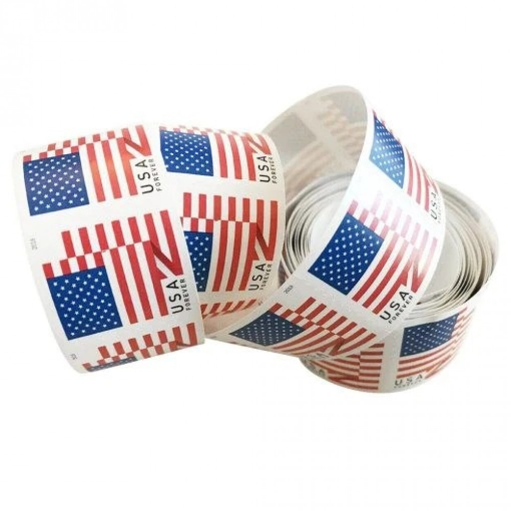 (2018) USPS Forever American Flag Stamps Rolls