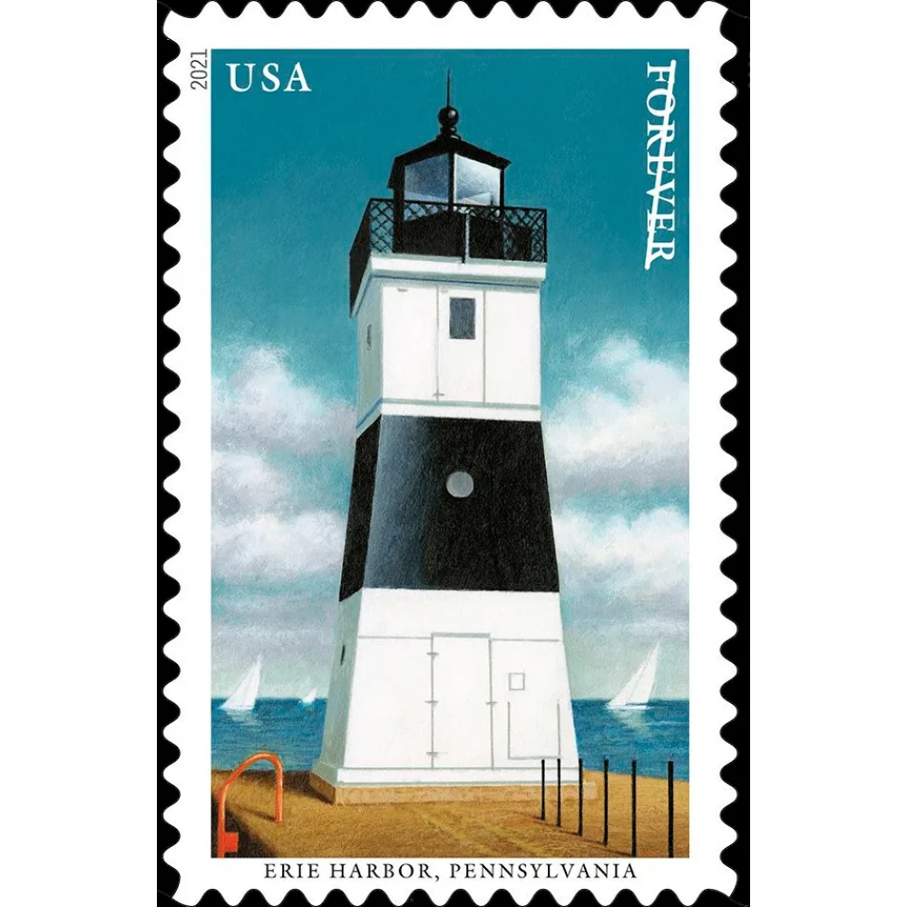 (2021) USPS Mid Atlantic Lighthouses Forever Postage Stamps